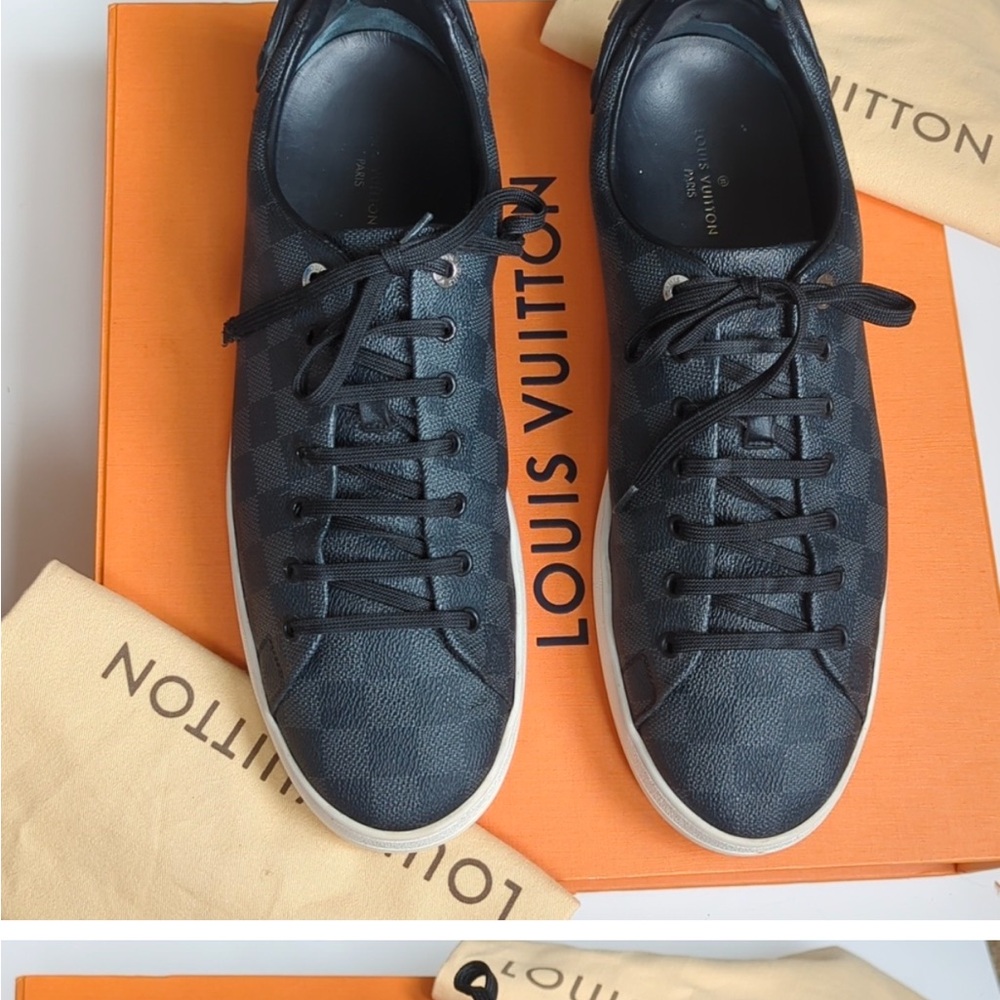 Stylish black White Louis Vuitton Sneakers size 12 European size - Picture 8 of 8